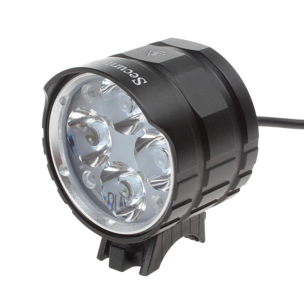 securitying 5000lm cree xml t6 led bike light waterproof rechargeable cycling bicycle night lamp with 6400mah battery & charger