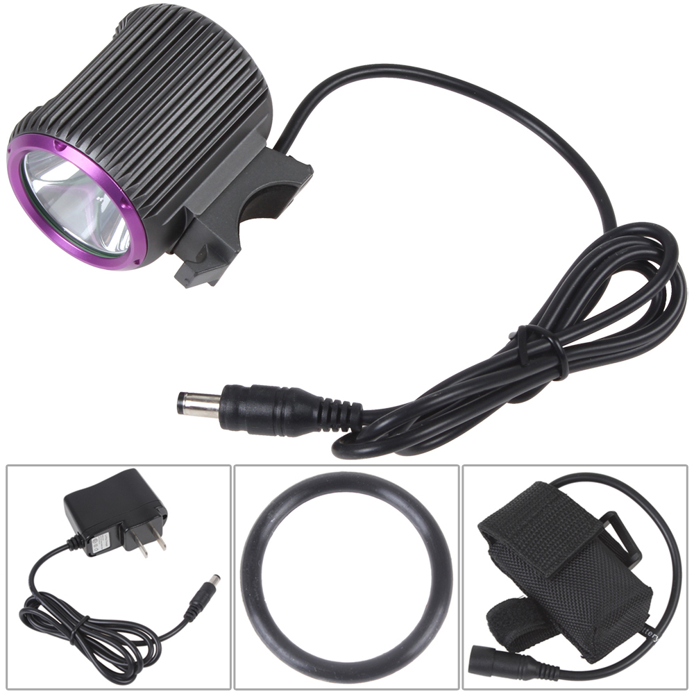 securitying waterproof 1200lm cree xm-l2 led bike light front bicycle lamp 3 modes + rechargeable li-ion battery pack & charger