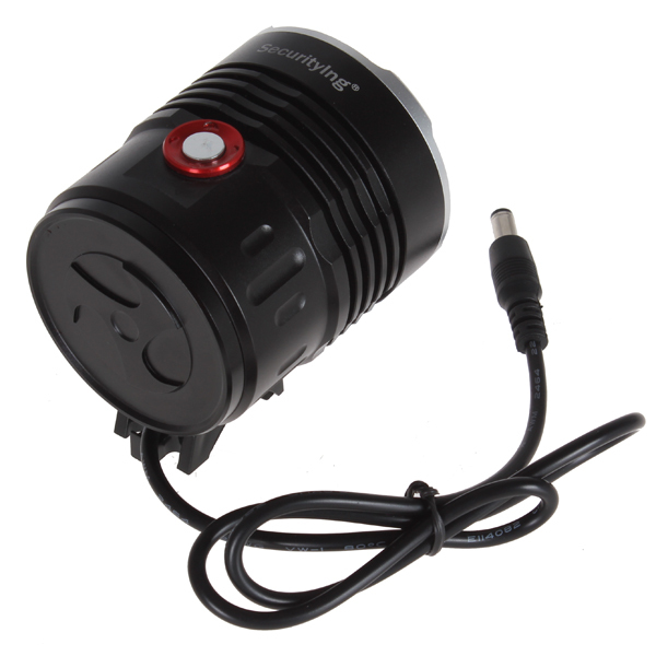 securitylng 6000 lumen 5 x cree xml t6 led bicycle head light bike lamp & headlamp headlight + 8.4v 8000 battery pack