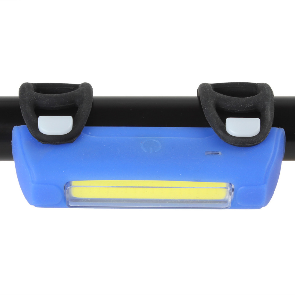 usb rechargeable bicycle tail light taillight 4 modes white led front / rear lamp bike safety light pack for travel / cycling