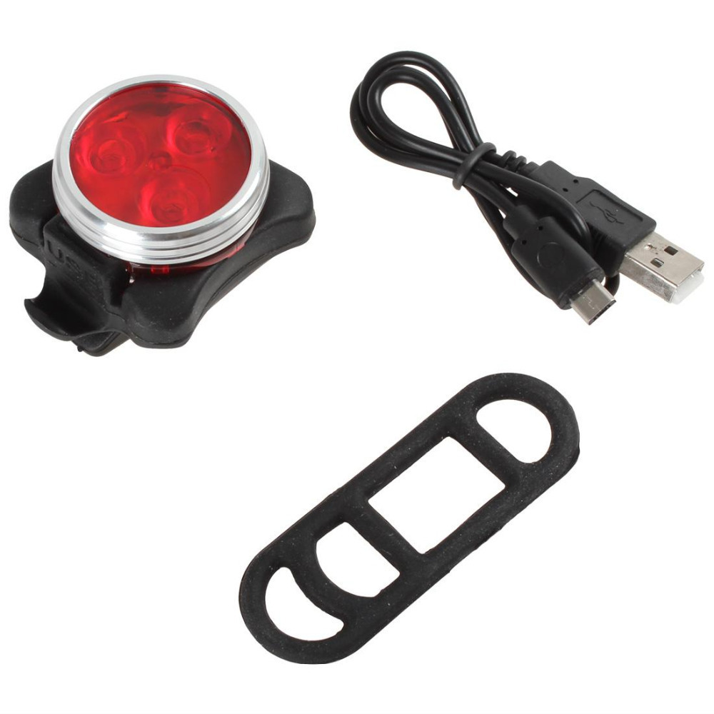 usb rechargeable bike tail light 4 modes waterproof clip-on led cycling bicycle bike taillight safety rear back light