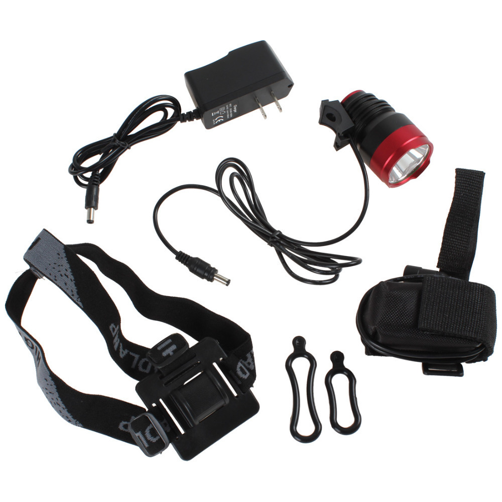 waterproof 600lm cree xml t6 led bike light front bicycle lamp head light headlight + battery pack + charger + headlamp headband