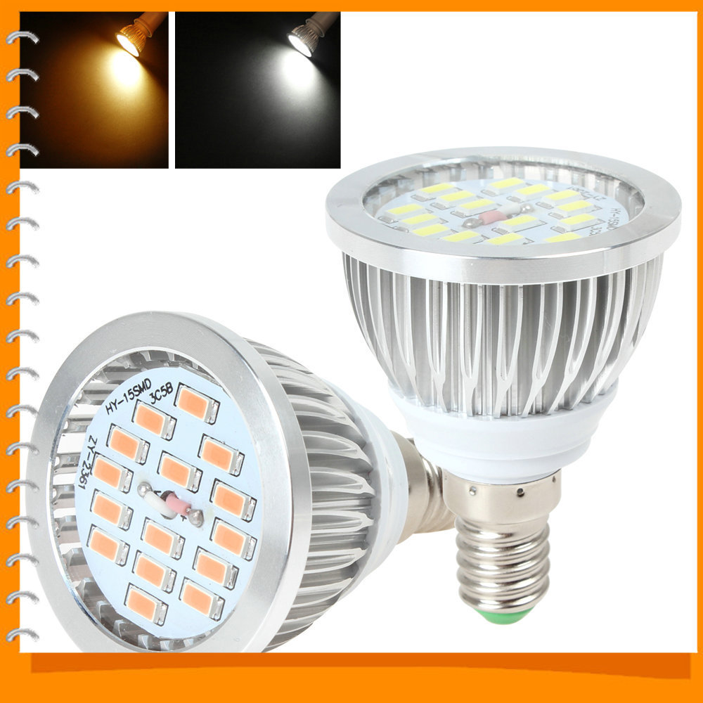 2pcs! e14 15 x smd 5730 led round led ceiling light lamp ac 86-240v 6w led spot light bulb ( warm white / white ) 2pcs! e14 15 x smd 5730 led round led ceiling light lamp ac 86-240v 6w led spot light bulb ( warm white / white )