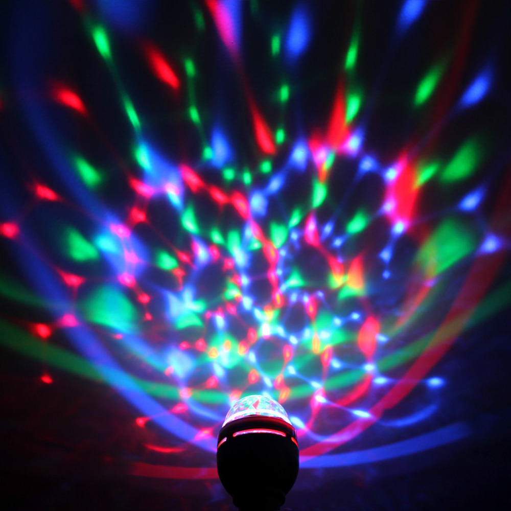 3w rgb colorful auto rotating mini usb led light bulb crystal magic ball light stage lamp effect for dj party disco bar ktv