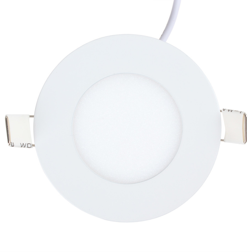 3w ultra thin 2835 cbtd round led panel light 90mm diameter warm white / white light energy saving round led ceiling light lamp