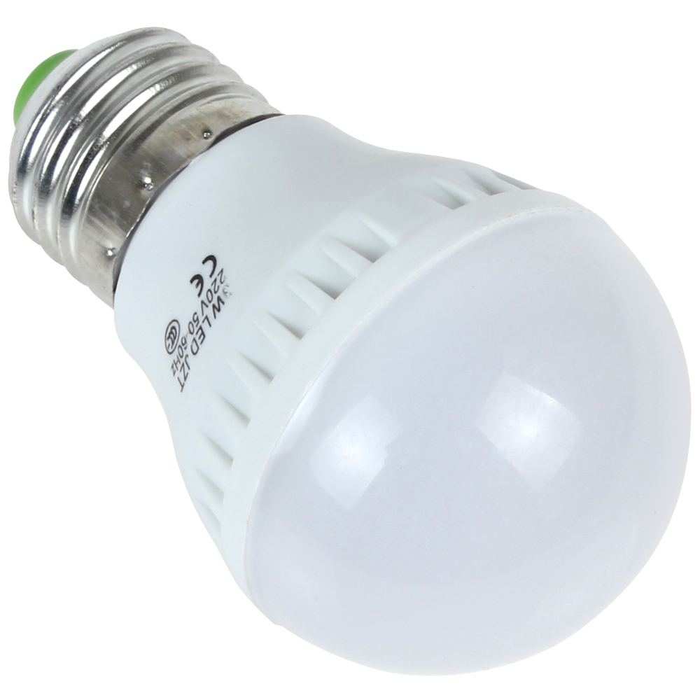 5pcs! 3w e27 220v 12 x 2835 led bulb white / warm white light energy-saving led light lamp bulb for home / commercial use