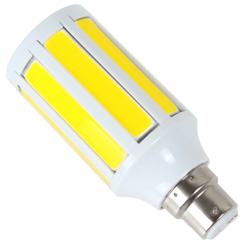 b22 15w 110v / 220v cob led corn bulb ultra bright white / warm white led corn light lamp for home / office
