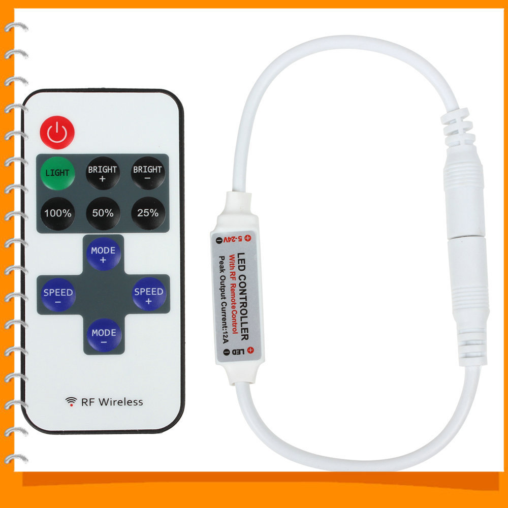dc 5-24v 11 keys mini wireless rf remote controller 11keys mini dimmer for led single color strip dc 5-24v 11 keys mini wireless rf remote controller 11keys mini dimmer for led single color strip
