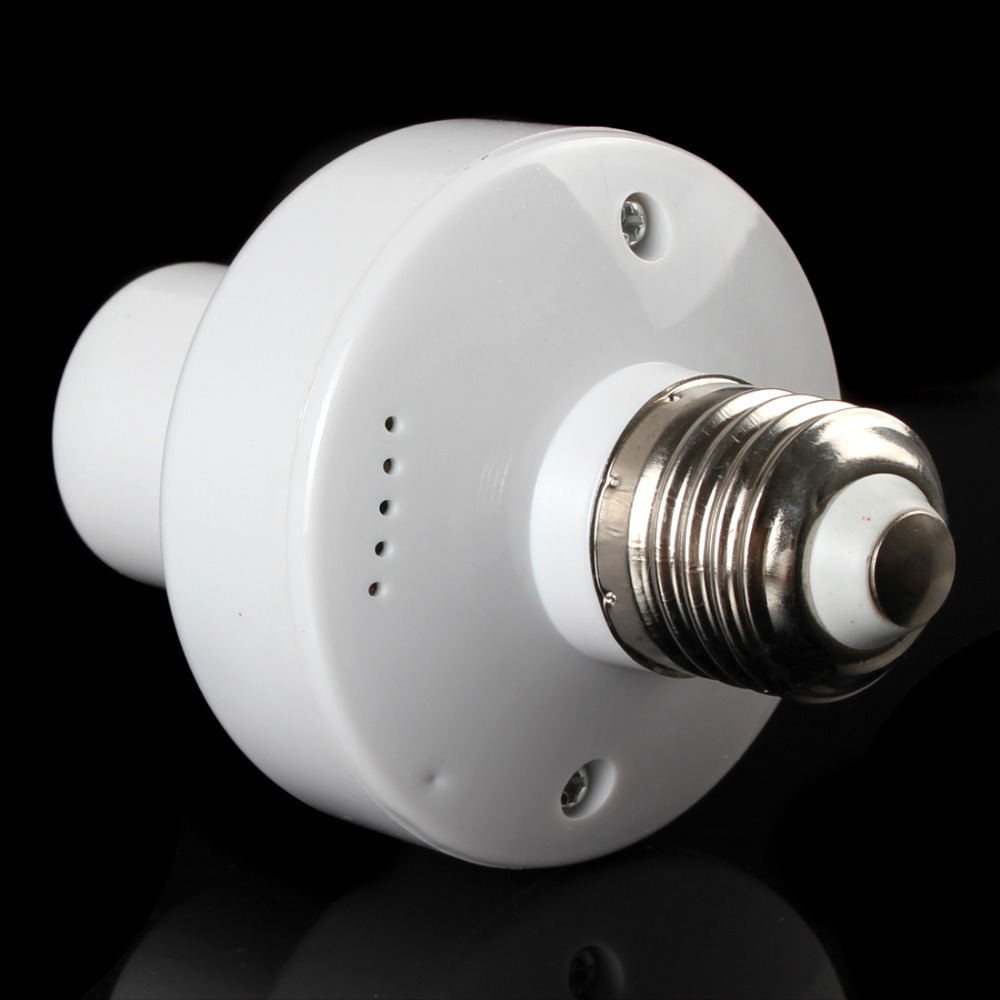 durable e27 screw lamp holder wireless remote control light lamp bulb cap socket switch