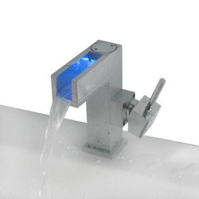 new color changing led bathroom sink faucet - blade series
