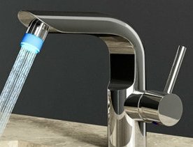 new color changing led waterall bathroom sink faucet (tall) new color changing led waterall bathroom sink faucet (tall)