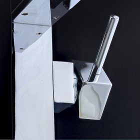 new color changing led waterfall bathroom sink faucet (tall)