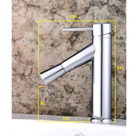 new led centerset contemporary chrome bathroom sink faucet