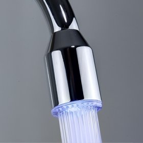 single handle led chrome kitchen faucet