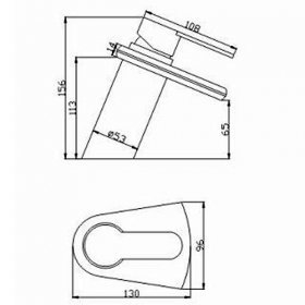 single handle led glass sink faucet