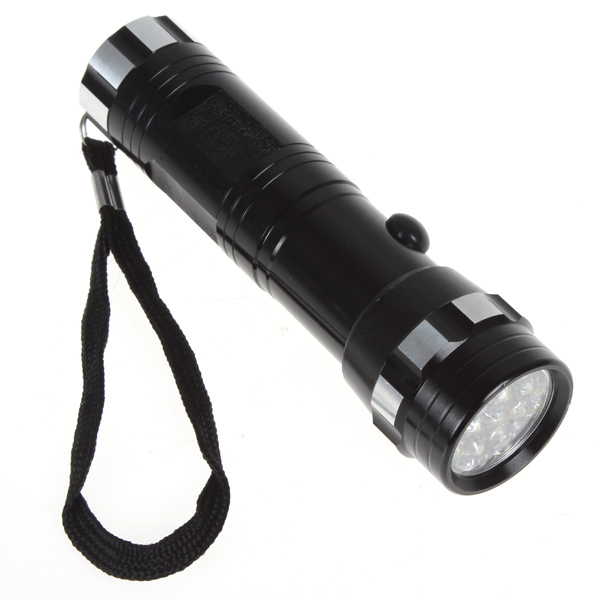 14 x cree led flashlight torch aluminum alloy aaa portable mini flash light lamp with zebra stripes on both ends