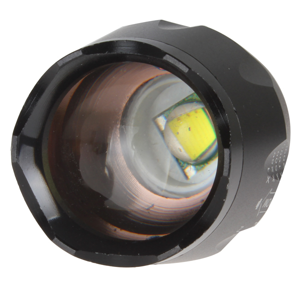 1600 lumens cree xml t6 led flashlight torch flash light with 2pcs 18650 battery / charger - adjustable length