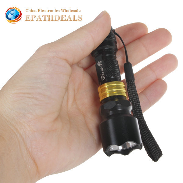 2pcs! 300lm cree q5 led flashlight torch aaa waterproof portable mini pocket led flash light lamp for outdoor caming hiking
