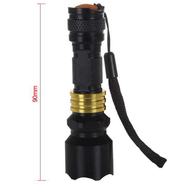 2pcs! 300lm cree q5 led flashlight torch aaa waterproof portable mini pocket led flash light lamp for outdoor caming hiking