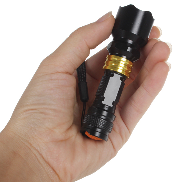 2pcs! 300lm cree q5 led flashlight torch aaa waterproof portable mini pocket led flash light lamp for outdoor caming hiking