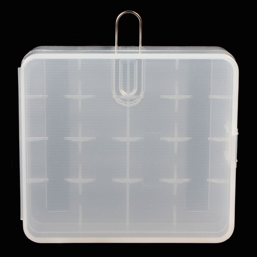 3pcs! portable hard plastic 18650 battery holder case battery storage box for 4 x 18650 batteries