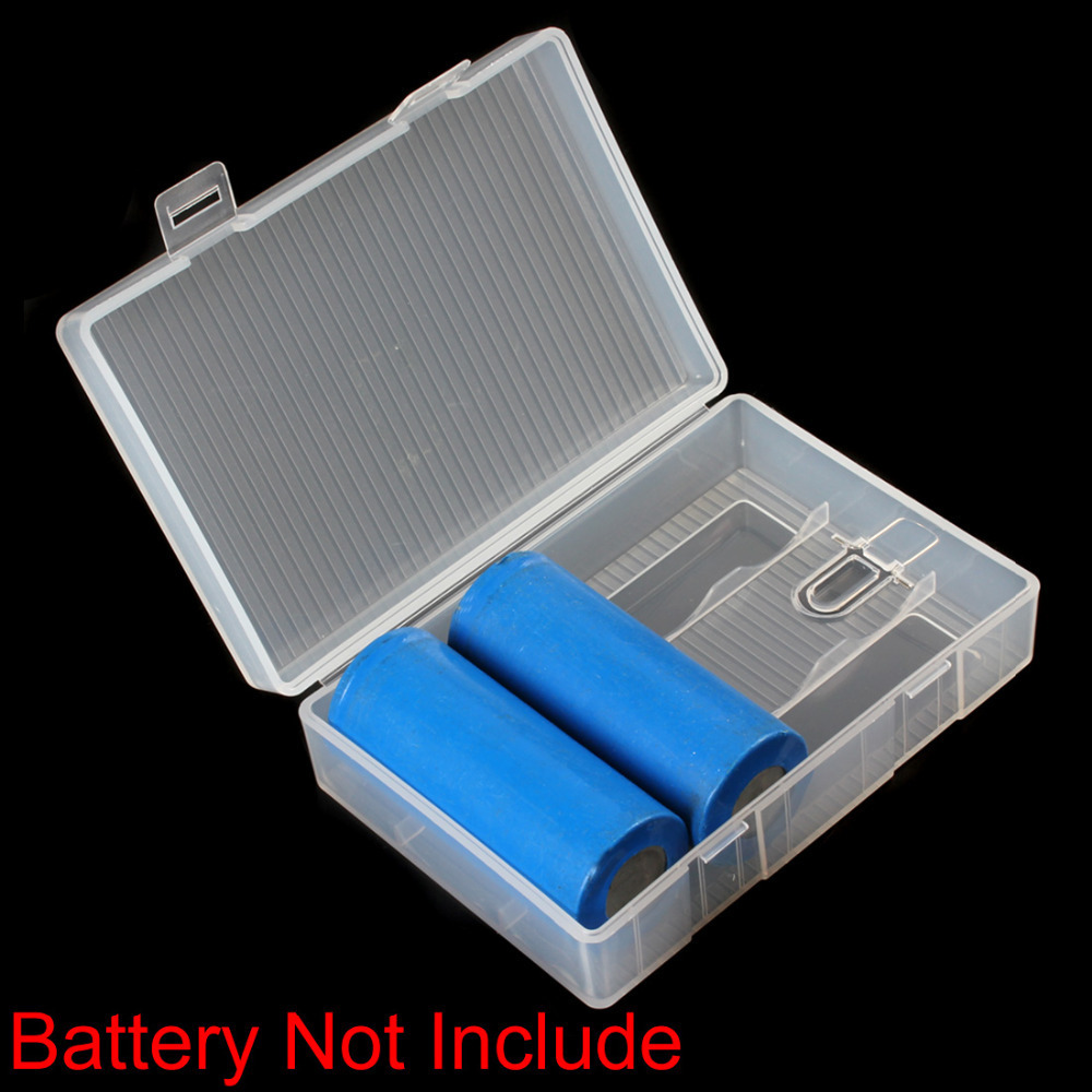 3pcs! portable hard plastic battery storage box case holder for 4 x 26650 batteries