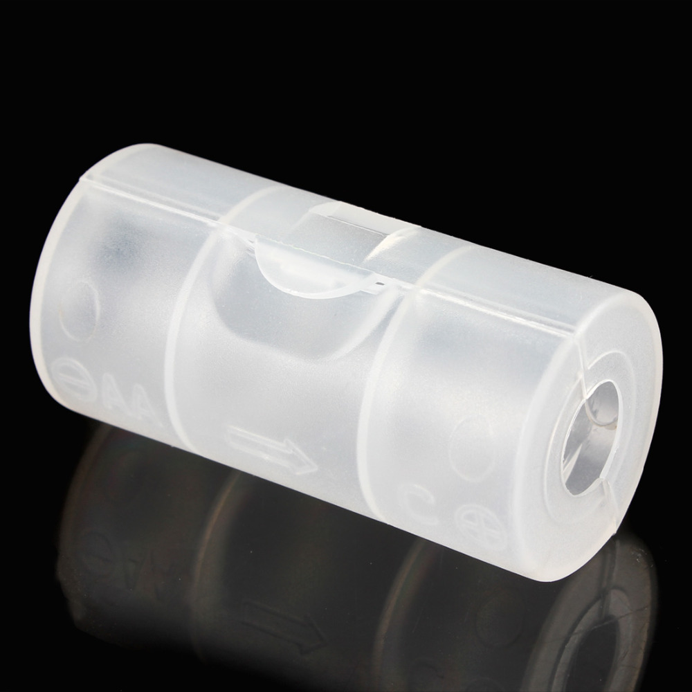 4pcs/set! aa to c size battery storage box battery converter aa battery holder case