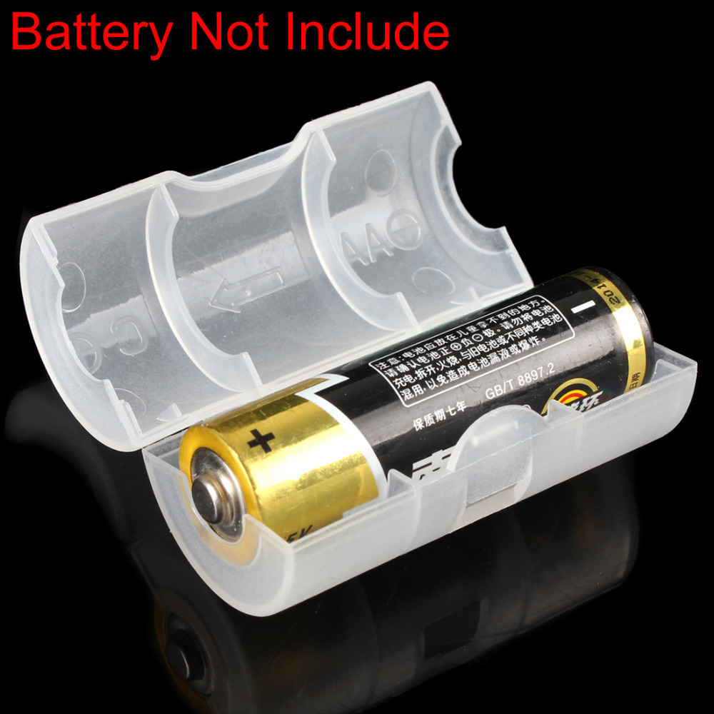 4pcs/set! aa to c size battery storage box battery converter aa battery holder case
