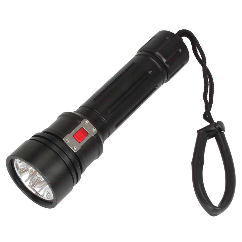 5000lm cree xm-l2 (u2) led diving flashlight torch 3 modes 200m underwater depth diving flash light for diver