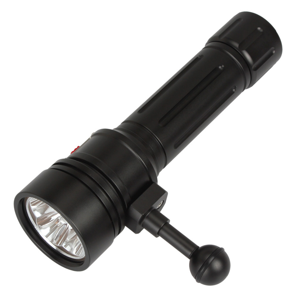 5000lm cree xm-l2 (u2) led diving flashlight torch 3 modes 200m underwater depth diving flash light for diver