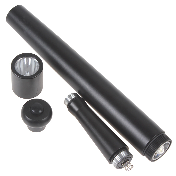 baseball bat shape led emergency flashlight torch aluminum 230 lumen 3 modes led flash light lamp perfect for emergency