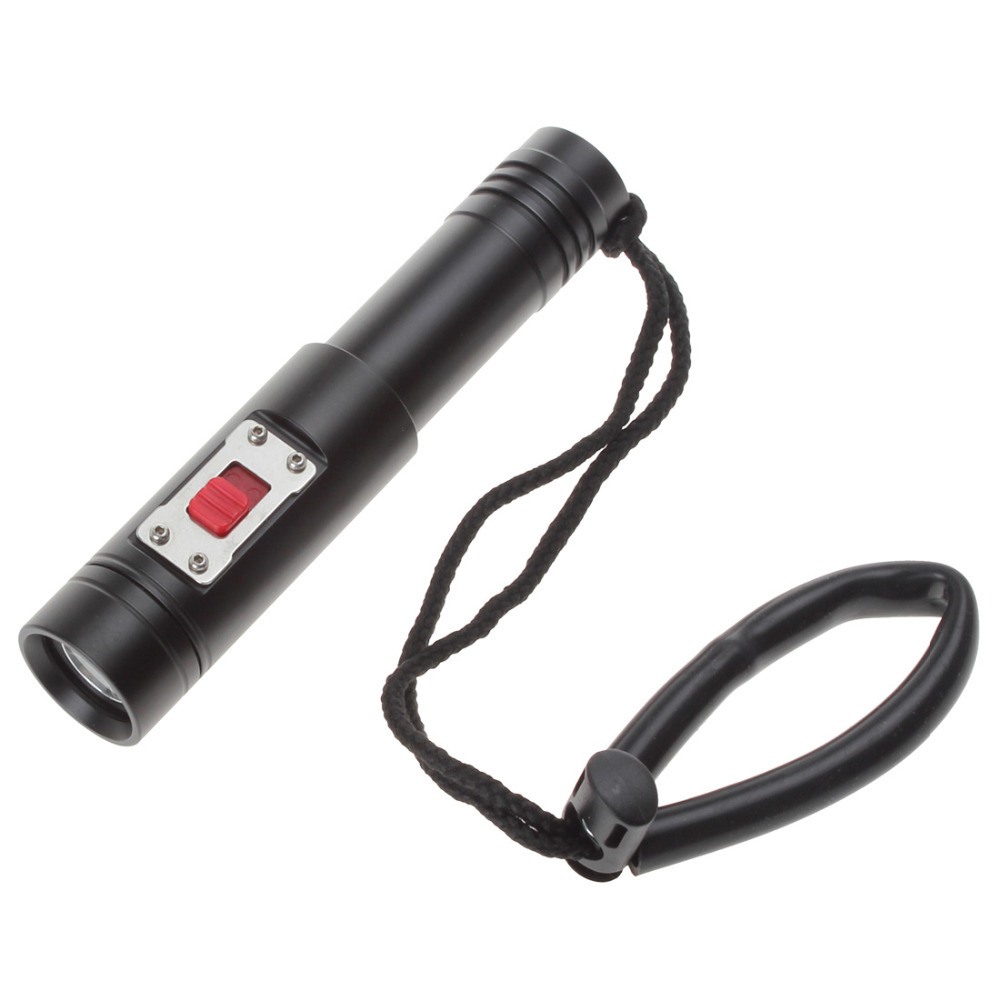 black 2000lm cree led sealing diving flashlight portable aluminum alloy diver diving torch flash light with magnetic switch