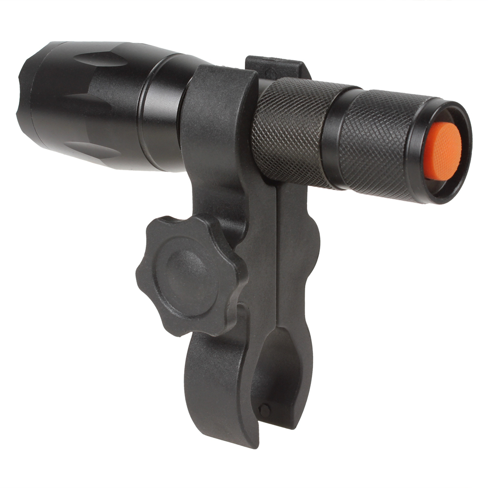 durable adjustable bike flashlight mount bicycle torch holder handlebar led flash light bracket barrel clamp