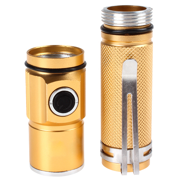 golden 300lm cree xp-g r5 led rechargeable flashlight torch mini rechargeable torchlight emergency flash light lamp with clip