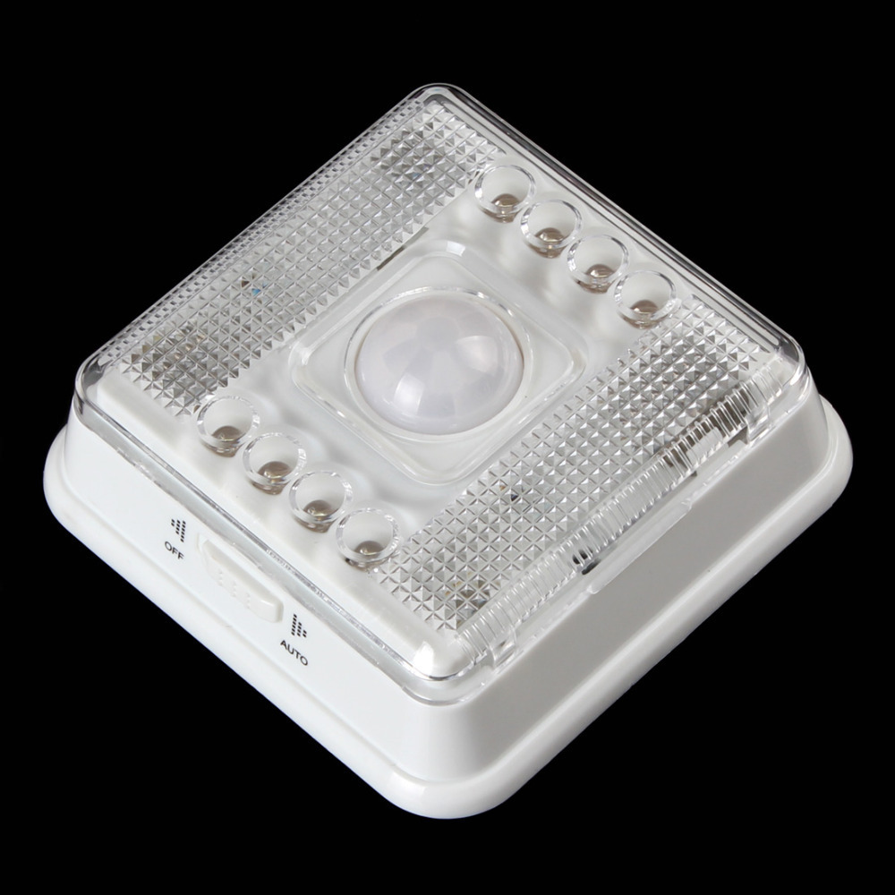 led pir motion sensor light auto sensor sensitivity motion detector lamp wireless infrared home & outdoor lamp with 8 leds