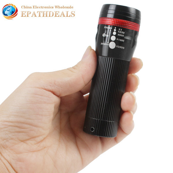 portable mini 3w led torch zoomable led zoom flashlight cree xp-g r5 led pocket flash light lamp with strong weak strobe modes