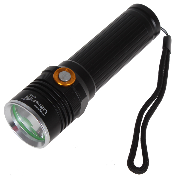 practical af-50 cree xml u2 800 lumen 2 modes led flashlight torch aluminum 18650 led flash light