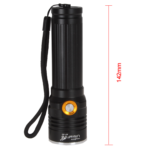 practical af-50 cree xml u2 800 lumen 2 modes led flashlight torch aluminum 18650 led flash light