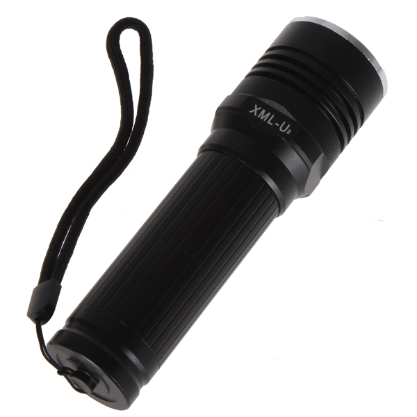 practical af-50 cree xml u2 800 lumen 2 modes led flashlight torch aluminum 18650 led flash light