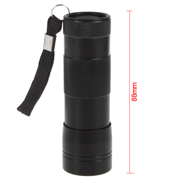 purple 12 x cree led uv flashlight torch uv torchlight 500lm mini uv flash light for blacklight invisible / ink marker checker