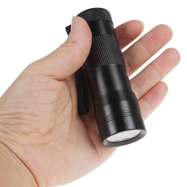 purple 12 x cree led uv flashlight torch uv torchlight 500lm mini uv flash light for blacklight invisible / ink marker checker