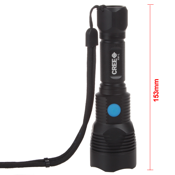 securitying 1000 lumen cree xm-l2 led rechargeable flashlight torch waterproof led flash light with usb input / output interface