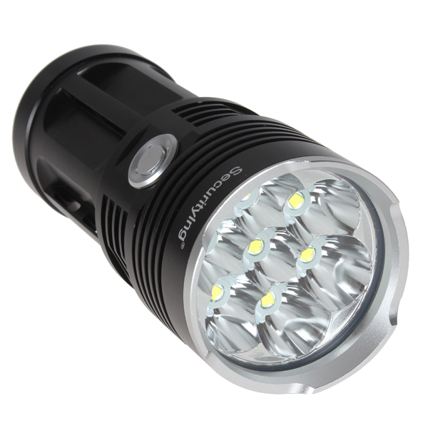 securitying 10000 lumens super bright led flashlight torch aluminum waterproof 7 x cree xml t6 led flash light