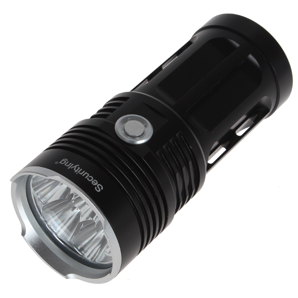 securitying 10000 lumens super bright led flashlight torch aluminum waterproof 7 x cree xml t6 led flash light