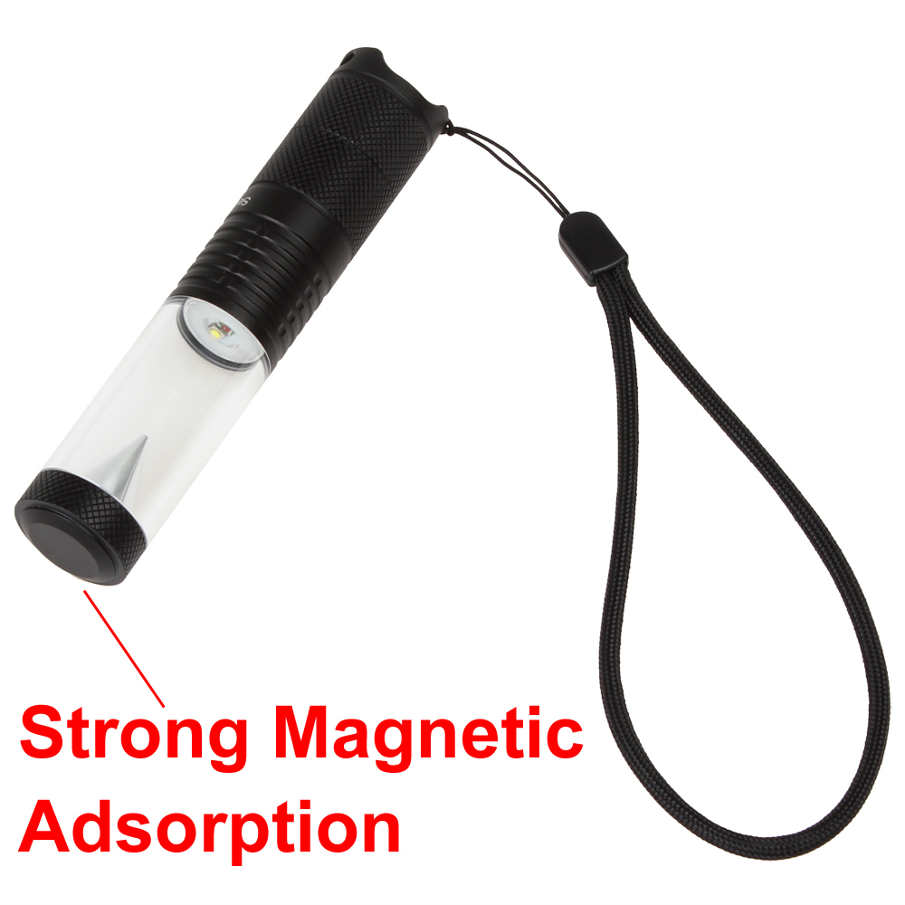 securitying 1000lm cree xpg-r5 white led flashlight torch flash light + portable xpe-q5 red led camping light signal lamp