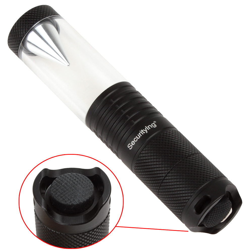 securitying 1000lm cree xpg-r5 white led flashlight torch flash light + portable xpe-q5 red led camping light signal lamp