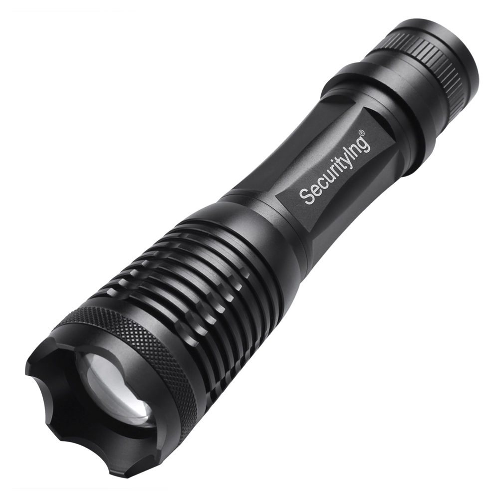 securitying 1800 lumens zoomable cree xm-l2 led mini flashlight torch zoom 18650 aaa flash light for outdoor camping
