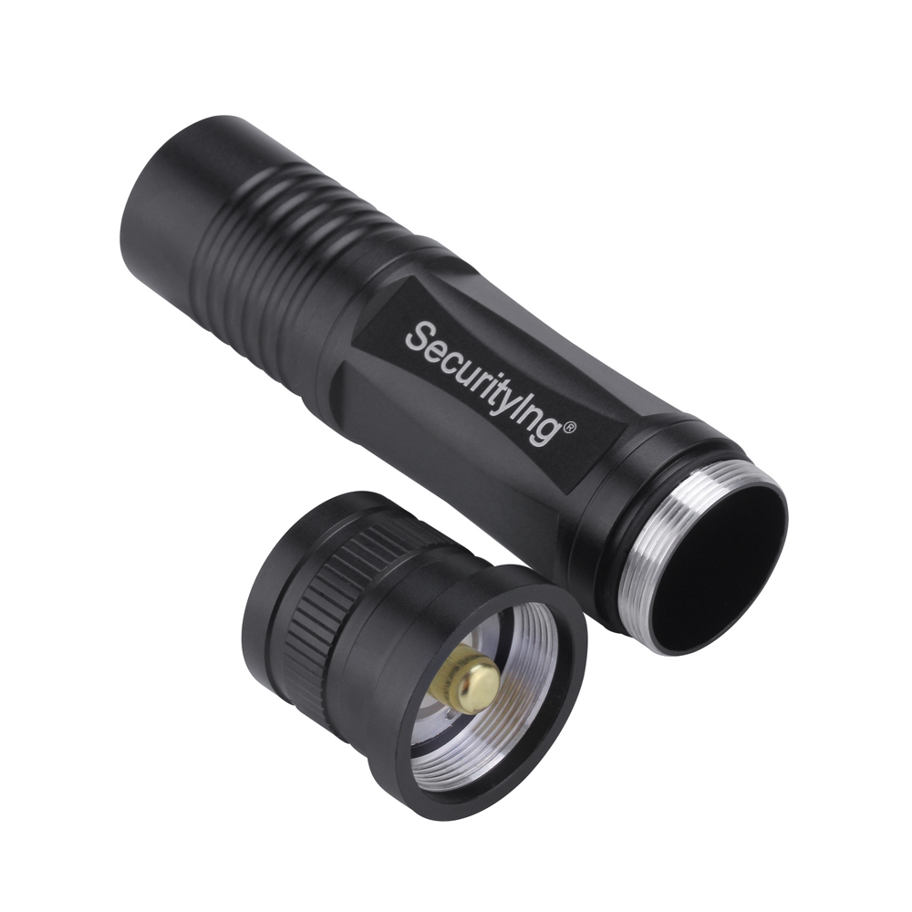 securitying 1800 lumens zoomable cree xm-l2 led mini flashlight torch zoom 18650 aaa flash light for outdoor camping