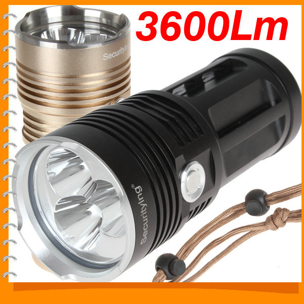 securitying 3600lm 3x cree xm-l2 led flashlight torch 3 modes 18650 led flash light - sturdy & aluminum waterproof securitying 3600lm 3x cree xm-l2 led flashlight torch 3 modes 18650 led flash light - sturdy & aluminum waterproof
