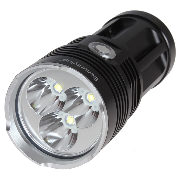 securitying 3600lm 3x cree xm-l2 led flashlight torch 3 modes 18650 led flash light - sturdy & aluminum waterproof